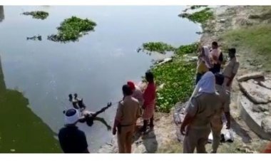 गोमती नदी में अज्ञात युवक का मिला शव, क्षेत्र में हड़कम्प