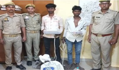 गश्त के दौरान खुटहन पुलिस को मिली बड़ी कामयाबी, दो गौ तस्करों को तमंचे के साथ किया गिरफ्तार