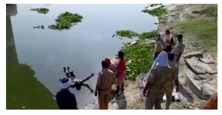 गोमती नदी में अज्ञात युवक का मिला शव, क्षेत्र में हड़कम्प