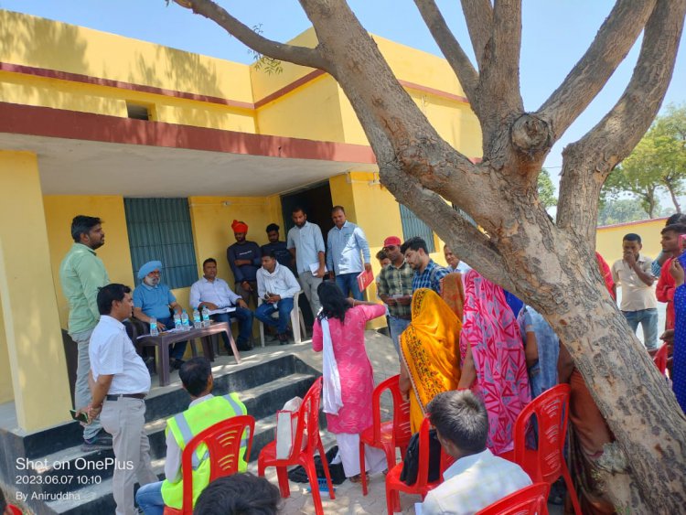 जल जीवन मिशन की जिले में किए गए कार्यो का हुआ निरीक्षण