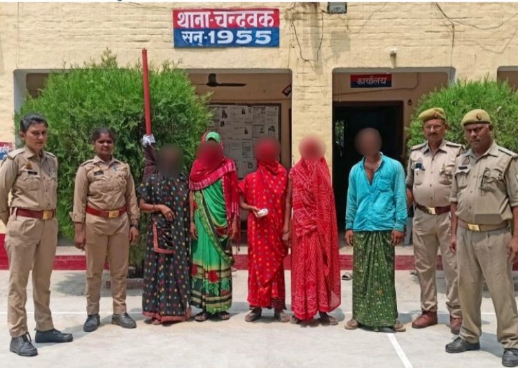 चंन्दवक पुलिस द्वारा चोरी के पांच नफरत अभियुक्त गिरफ्तार