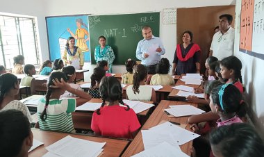 सरल ऐप के माध्यम से कस्तूरबा गांधी बालिका विद्यालयों में निपुण एसेसमेंण्ट टेस्ट....