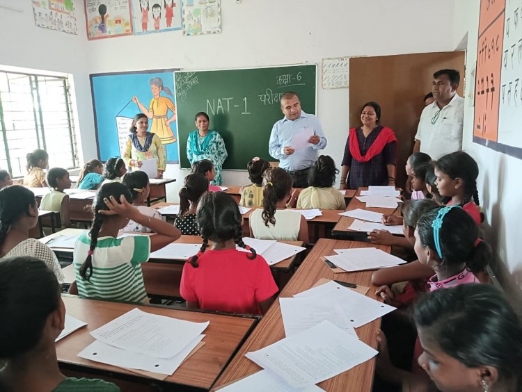 सरल ऐप के माध्यम से कस्तूरबा गांधी बालिका विद्यालयों में निपुण एसेसमेंण्ट टेस्ट....
