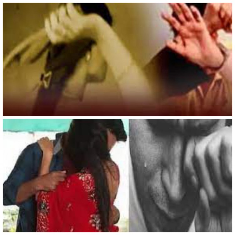 पत्नी ने पति को प्रेमिका के साथ रंगेहाथ पकड़ा , चप्पल से पिटाई