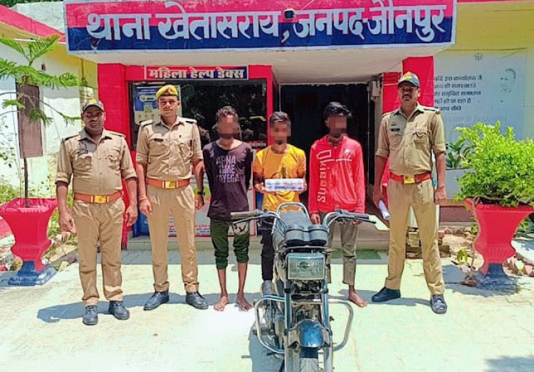अंतर्जनपदीय बाइक चोर गिरोह के तीन सदस्य गिरफ्तार