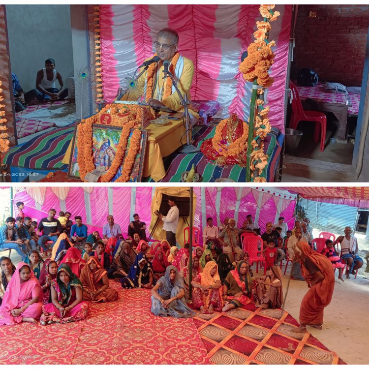 बंशी शोभित कर मधुर, नील जलद तन श्याम। अरुण अधरजनु बिम्बफल, नयनकमलअभिराम॥