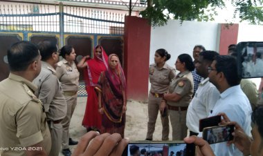 कडी़ सुरक्षा के बीच हुई पैमाइश