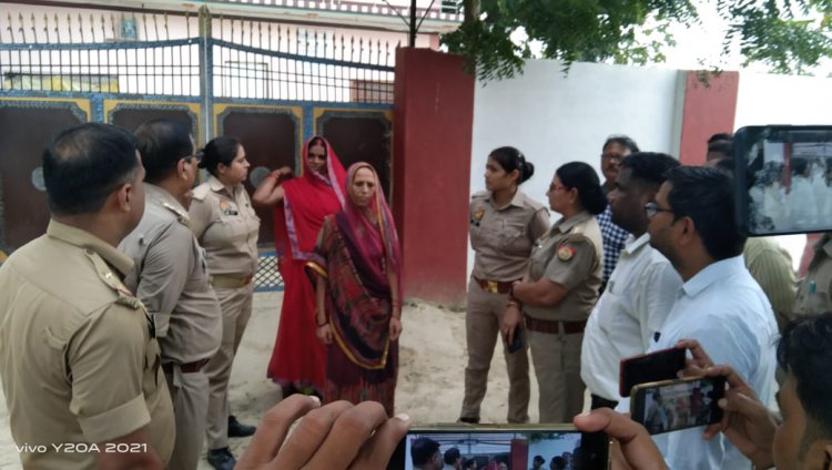 कडी़ सुरक्षा के बीच हुई पैमाइश