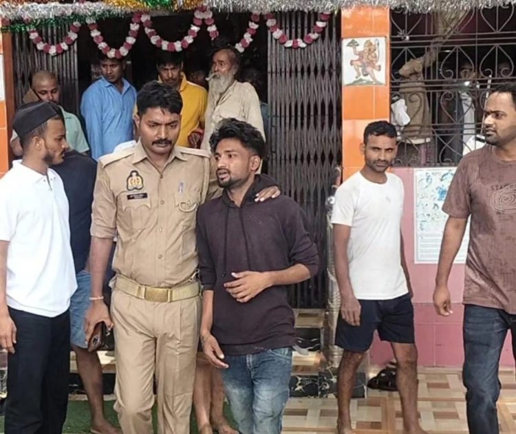 काली मंदिर में चोरी का प्रयास विफल, पुजारी की सतर्कता से आरोपी गिरफ्तार