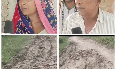 जौनपुर/ कोचारी में जर्जर सड़क से मरीज गर्भवती महिलाएं, स्कूली बच्चे और राहगीर परेशान; ग्रामीणों ने संगठन को सौंपा प्रार्थना पत्र