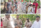 जौनपुर/ नन्हे-मुन्नों ने निकाली दांडी यात्रा, तिरंगा लेकर पहुंचे जफराबाद थाना